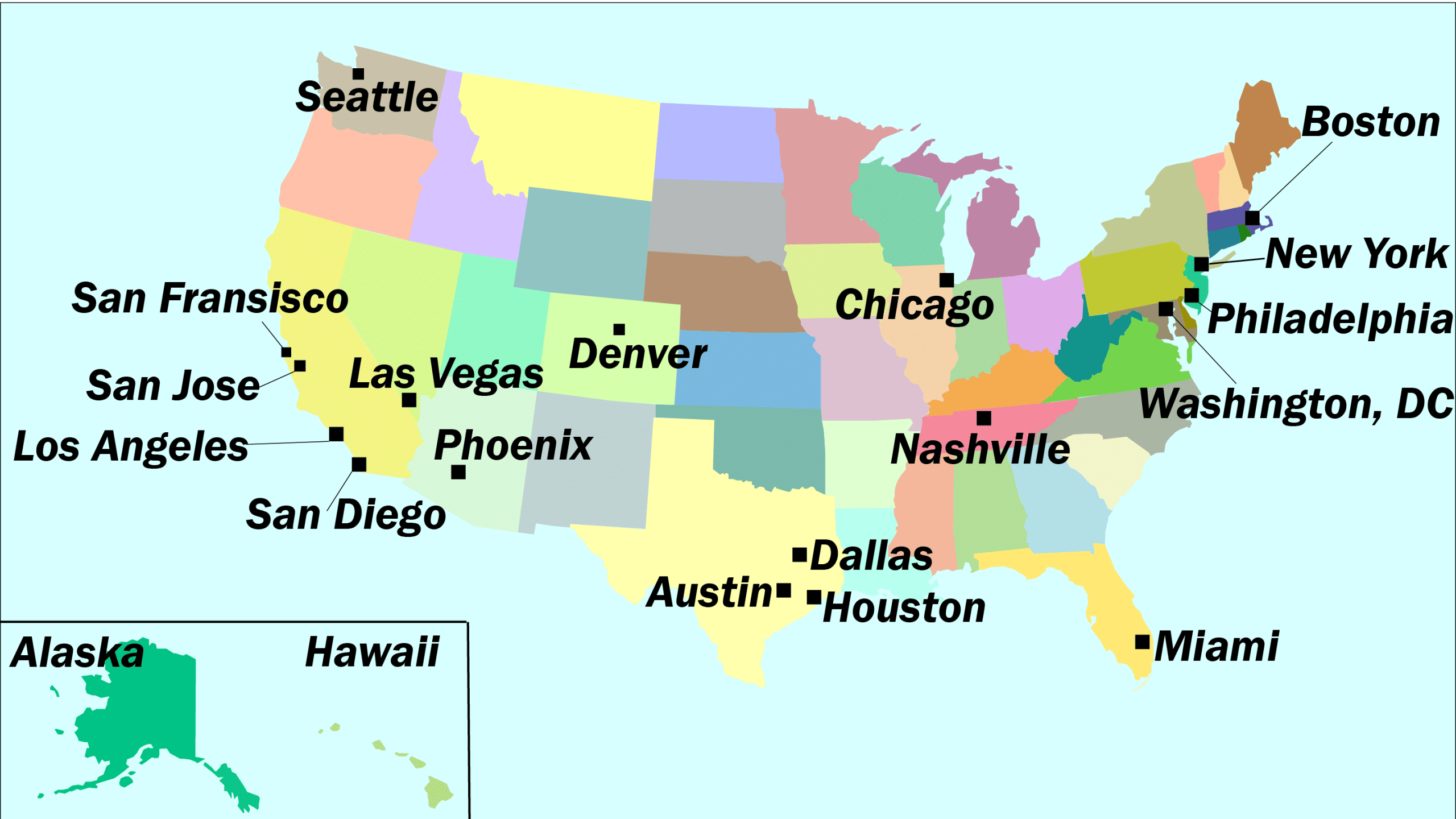 Karta Ver Usa S Delstater Och Huvudst Der Allt Om Ditt Resm L